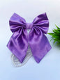 Premium Satin Tail Bow (Purple)